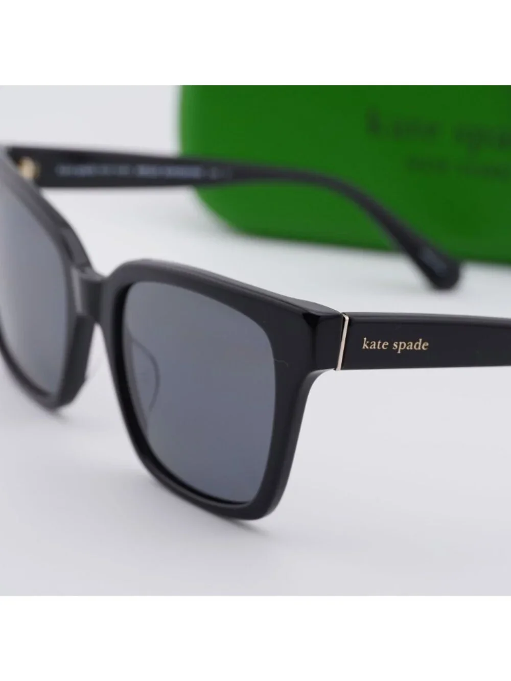 Kate Spade HARLOW/G/S 02M2 M9 Square Sunglasses - Black / Grey Polarized
